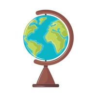 globe map icon vector