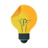 light bulb icon vector