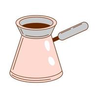 coffee turkish pot vector