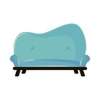 muebles de sofá elegante vector