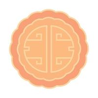 mooncake sweet icon vector