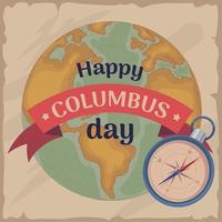 happy columbus day vector