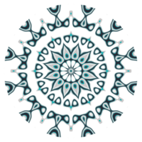 mandala modello ornamento con cerchio forma png