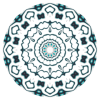 Mandala pattern ornament with circle shape png