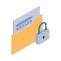 cyber security data vector