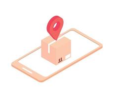 online delivery navigation vector