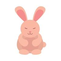 cute rabbit icon vector