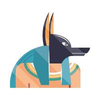 egyptian anubis statue vector