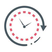 timer clock linear vector