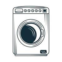 laundry wash machine vector