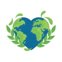 earth day emblem vector