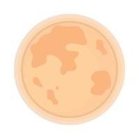 moon icon isolated vector