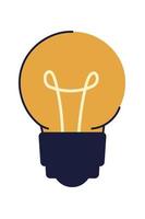 light bulb icon vector