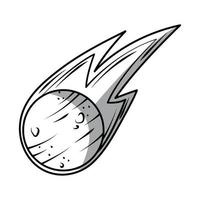 space asteroid icon vector