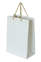 white paper bag isolated with clipping path for mockup png