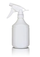 isolamento de frasco de spray branco com piso de reflexão para maquete png