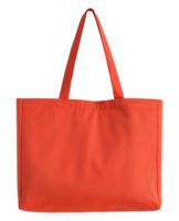 saco de tecido laranja isolado com traçado de recorte para maquete png