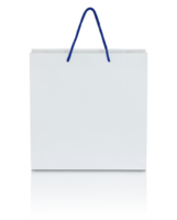 white paper bag isolation with reflect floor for mockup png