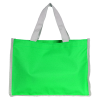 sac à provisions vert isolé avec chemin de détourage pour maquette png
