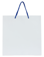 white paper bag isolated with clipping path for mockup png