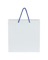 white paper bag isolated with clipping path for mockup png