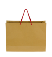 brown paper bag isolated with clipping path for mockup png