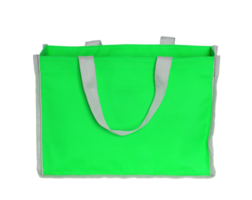 green shopping bag isolated with clipping path for mockup png