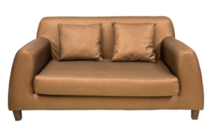 sofa furniture with pillow isolated with clipping path png