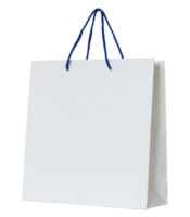 white paper bag isolated with clipping path for mockup png