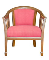 front view of fabric chair isolated with clipping path png