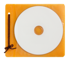 Blank DVD case and disc isolated with clipping path png