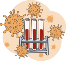 sangue test illustrazione png