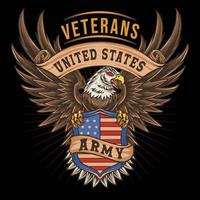 águila día de los veteranos estados unidos símbolo vector
