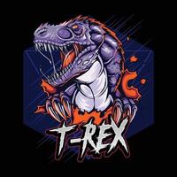 The Head of T-Rex Dinosaur That Looks Really Cool vector