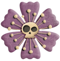 flor con una calavera. png