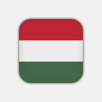 Hungary flag, official colors. Vector illustration.