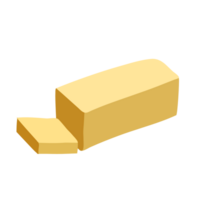 Sliced butter cartoon PNG file