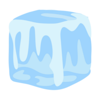 archivo png de cubitos de hielo azul