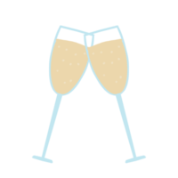 Champagne bril grafisch png