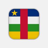 Central African Republic flag, official colors. Vector illustration.