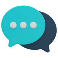 Chat Bubble 3D Illustration png