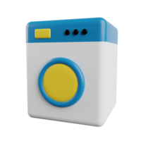 het wassen machine 3d illustratie png