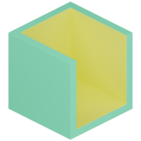 cubo 3d illustrazione png