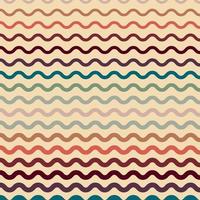 Retro groovy psychedelic wavy background vector