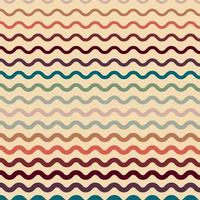 Retro groovy psychedelic wavy background vector