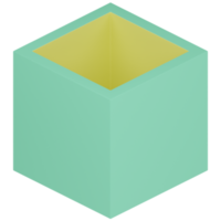 cubo 3d illustrazione png