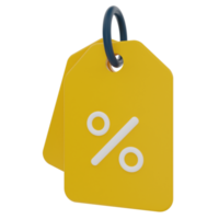 Price Tag 3D Illustration png