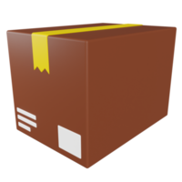 Package 3D Illustration png