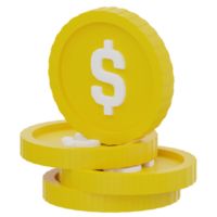 Coins 3D Illustration png