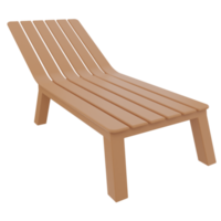 silla de playa ilustración 3d png